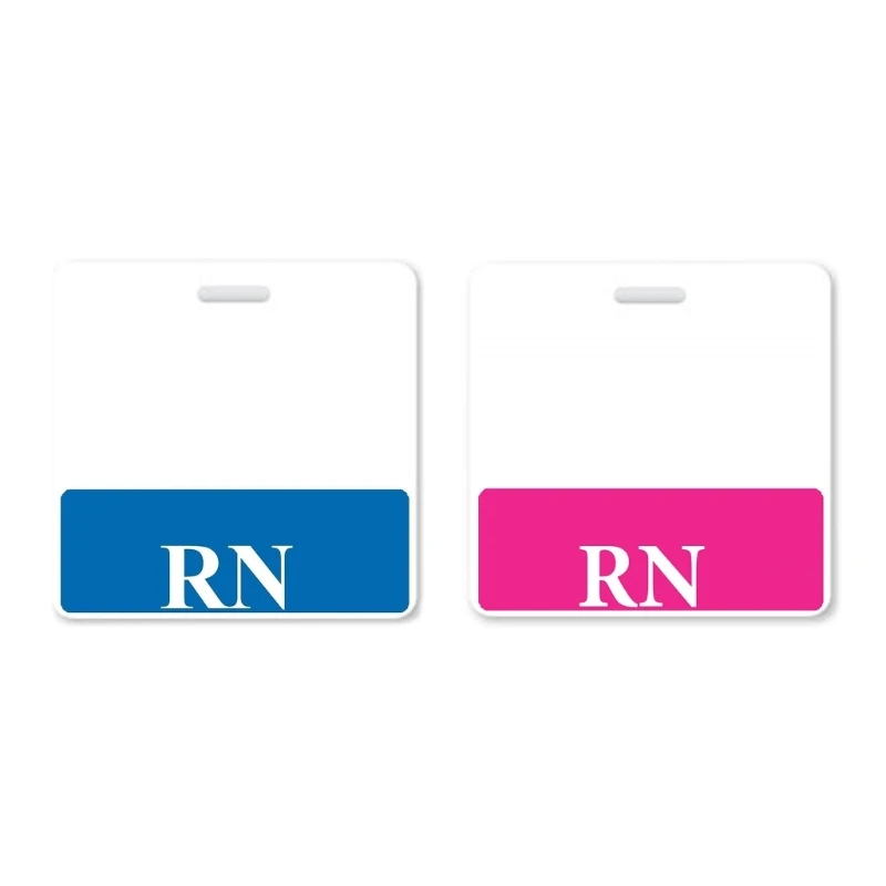 CORA 5Pcs Horizontal RN Recognition Badge For Registered Nurse 3.38x3.12Inch