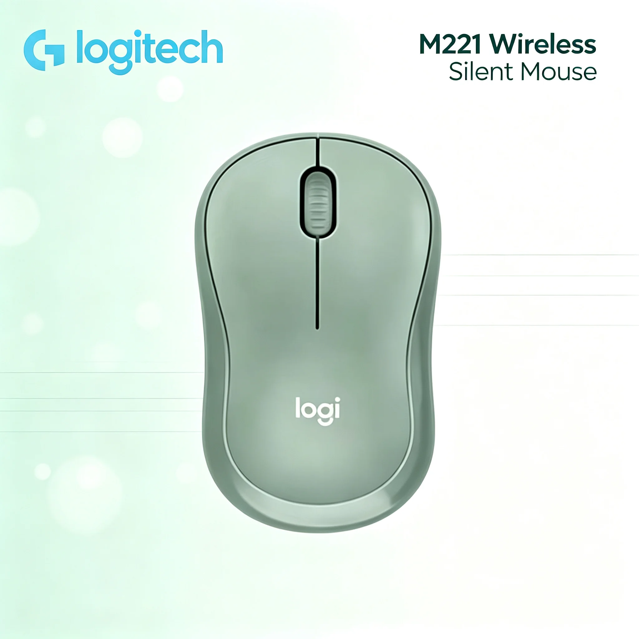 Logitech M221 Wireless Mute Mouse Smooth Cursor Tracking 2.4G Nano Receiver Mice For Office Laptop