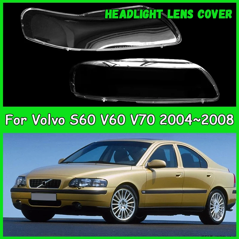 

For Volvo S60 V60 V70 2004 2005 2006 2007 2008 Car headlight cover Headlamp Shade Head Lamp headlight lamp cover car accessories