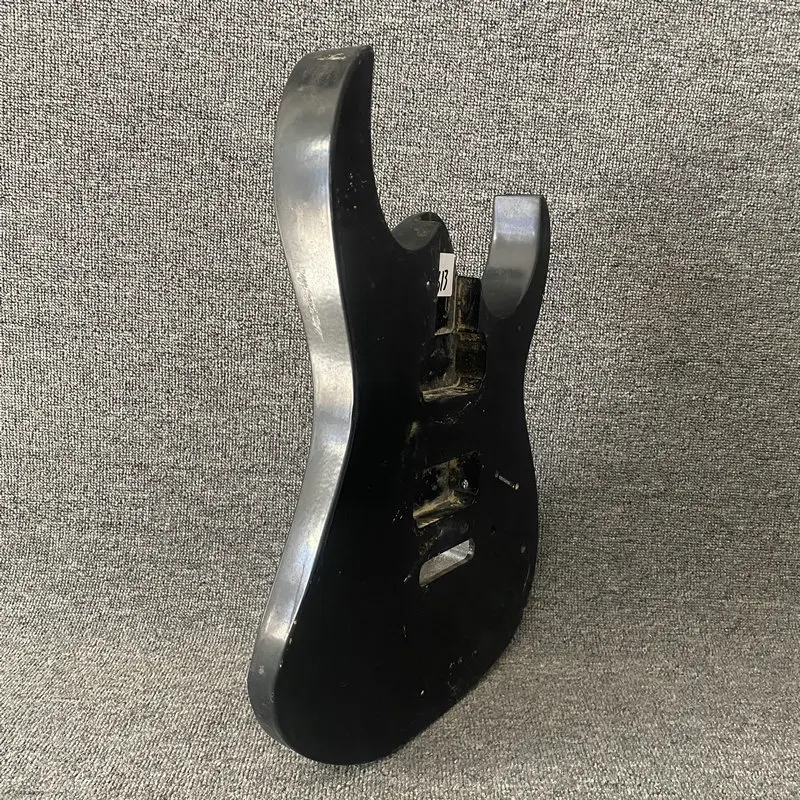 DB613 Black Color  Electric Guitar Body Solid Wood HH Pickups Two Points Fixed Tremolo DIY Guitar PARTS Stock Item