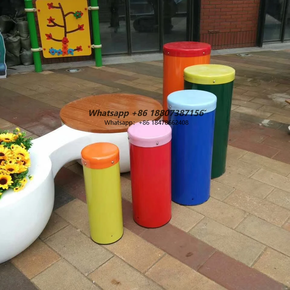 

Kid Educational Instrument Commercial Children's Piper Stainless Steel Musical Tuned Drums Kids Drum Set