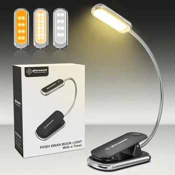 מנורת קריאה נטענת USB קומפקטית ללימודים וקריאת לילה