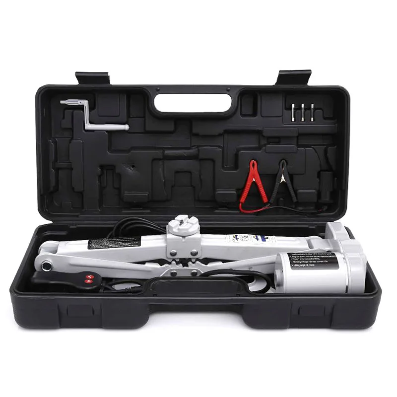 12V vehicle equipment 5 tons scissor jack electric tire changing tool