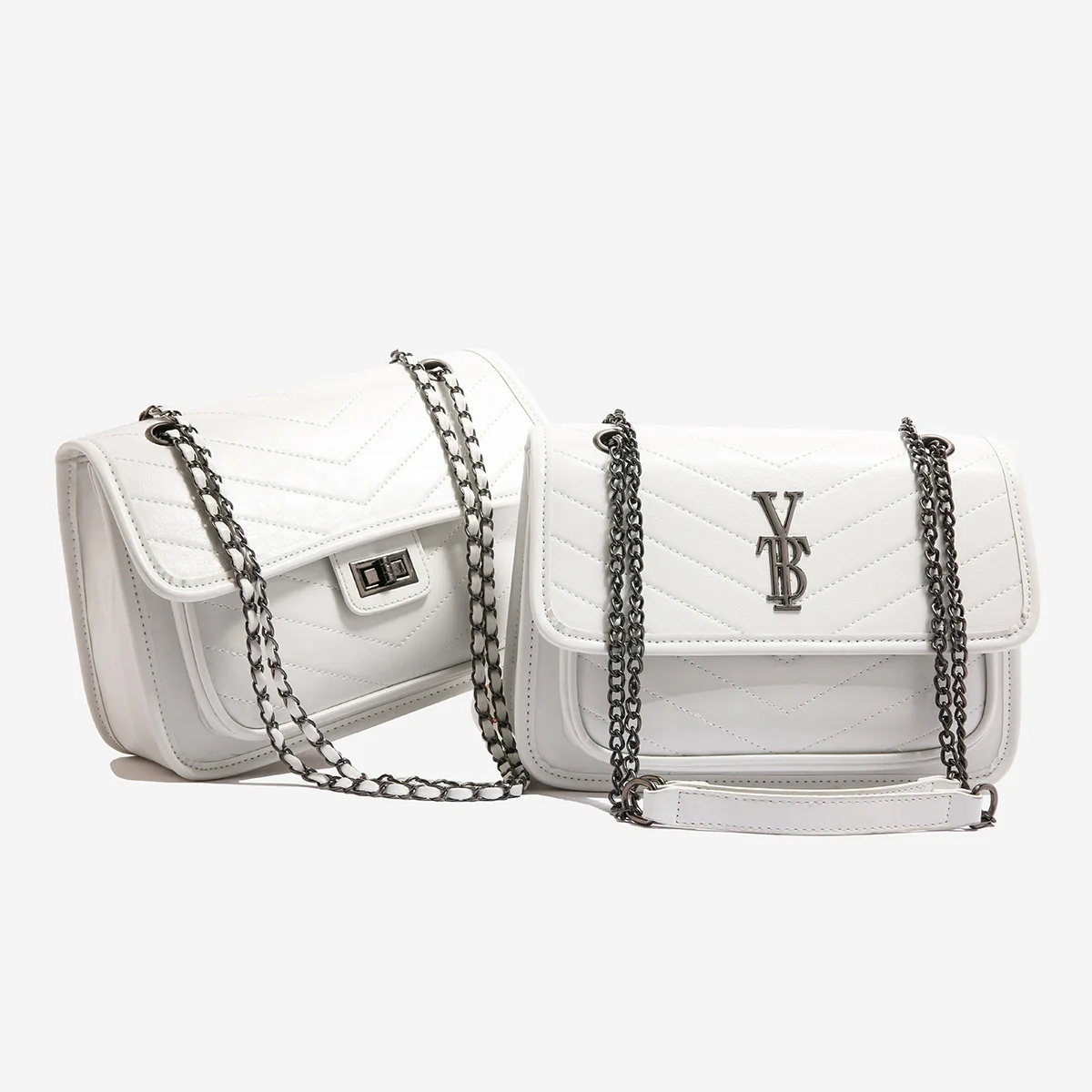 

Trendy Alphabet Chain Crossbody Bag for Women, Large Capacity Niki Style Sling Shoulder Bag, Casual Vintage Messenger Purse