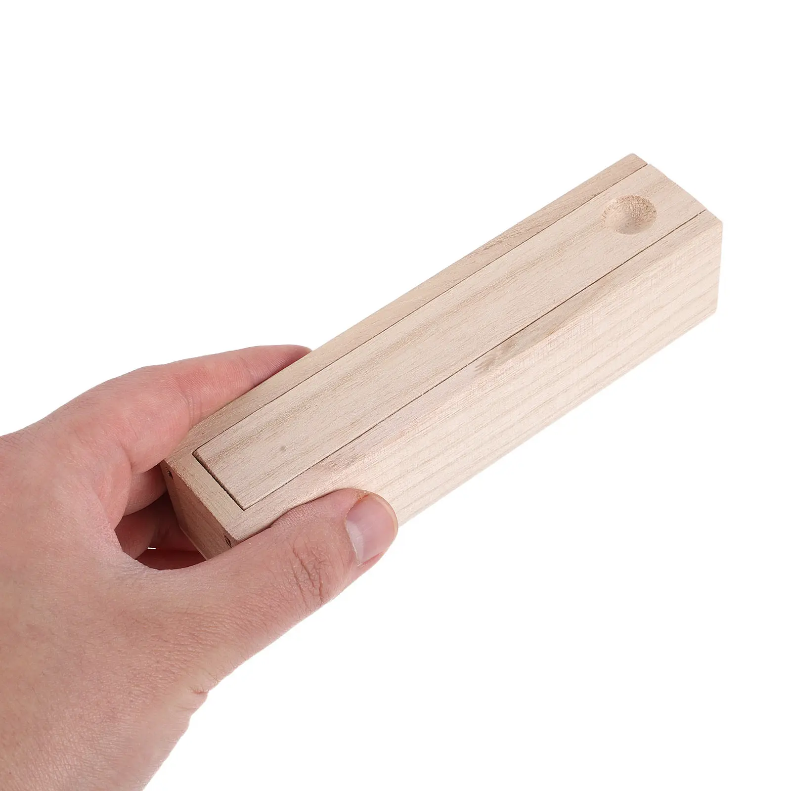 Wooden Necklace Bracelet Jewelry Box Sliding Lid Rectangular Vintage Organizer Display Case Jewelry Storage Essential Oil Holder
