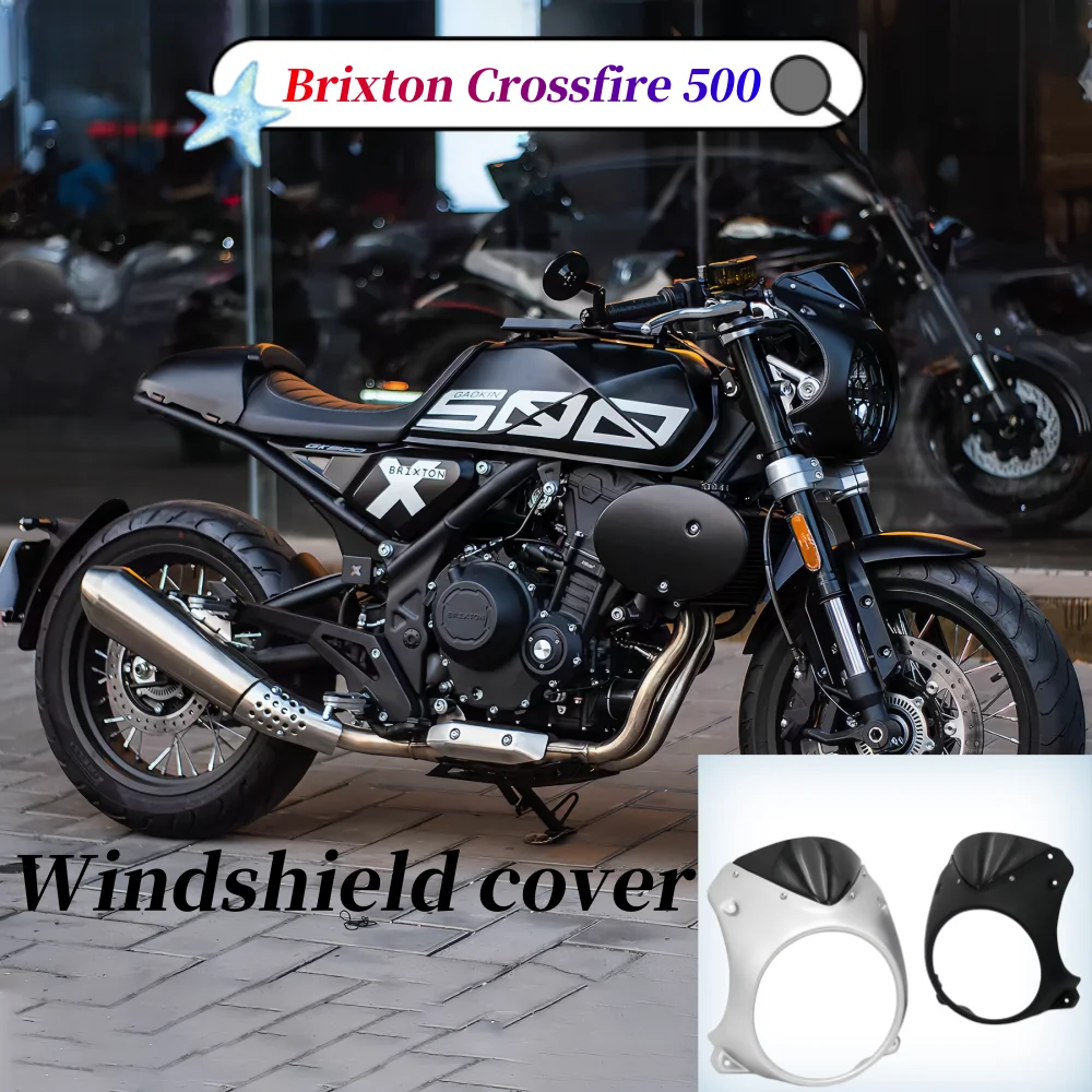 Suitable for GK500 Brixton Crossfire 500 modified pig head cover headlight cover deflector cover windshield cover