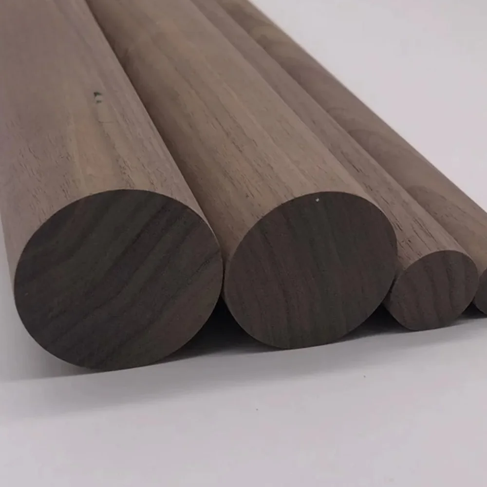 

Diameter:3.5cm Length:30cm/ 40cm/50cm American Black Walnut Round Wood Stick Round wooden strip DIY Wood