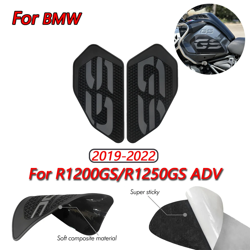 

For 2014-2018 BMW R1200GS/R1250GS ADV 2019-2022 Motorcycle Fuel Tank Mat Anti slip PVC Knee Side Sticker Kit