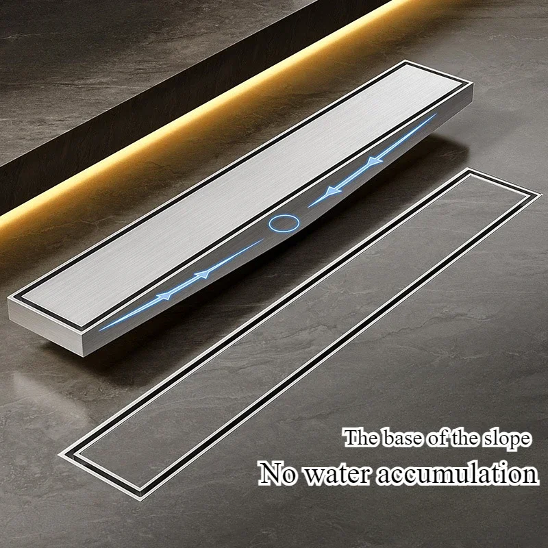 yesBathroom gray floor drain can be inlaid with tiles, and 2.5mm thickened 304 stainless steel deodorant floor drain