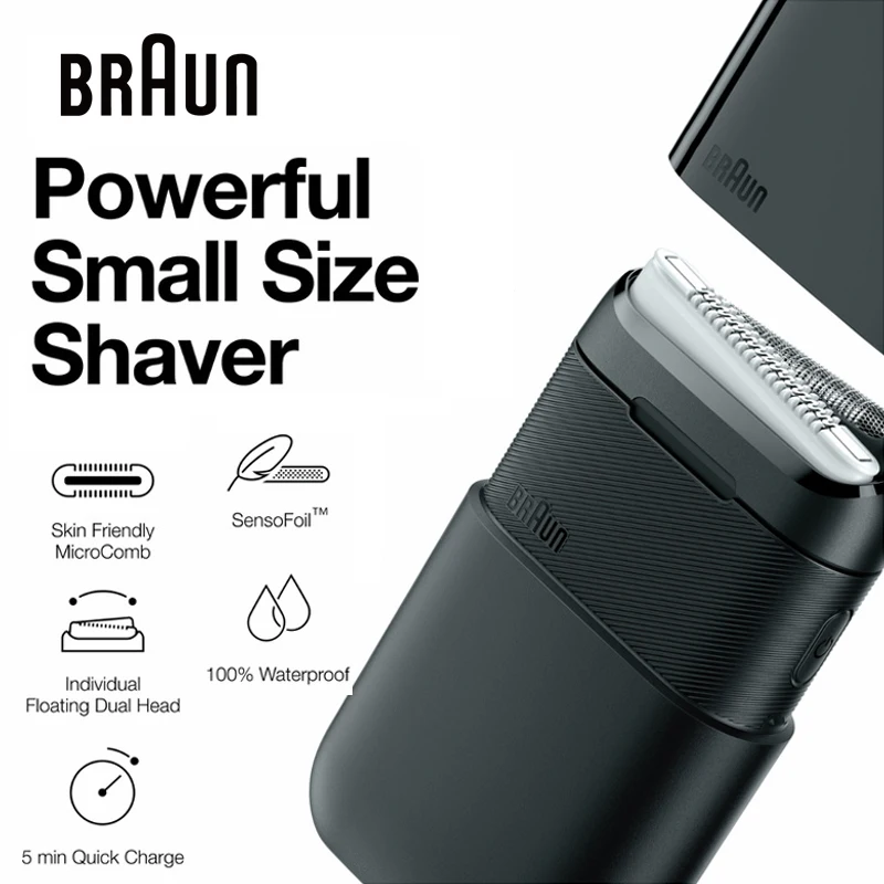 

Braun M1012 Electric Razor X Series Men's Electric Shaver Washable Trimmer Rechargeable Wet And Dry Shaving Machine Easy Clean