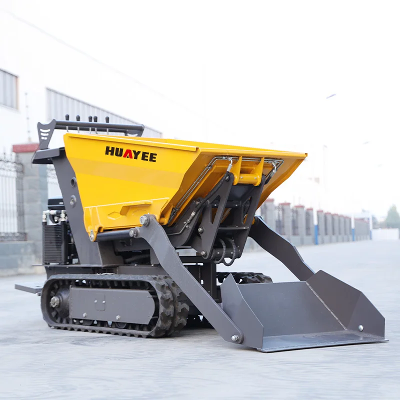 Huayee شاحنة قلابة صغيرة هيدروليكية شاحنة قلابة صغيرة 500 كجم شاحنة قلابة صغيرة مجنزرة صغيرة شاحنة قلابة ذاتية التحميل مخصصة #6