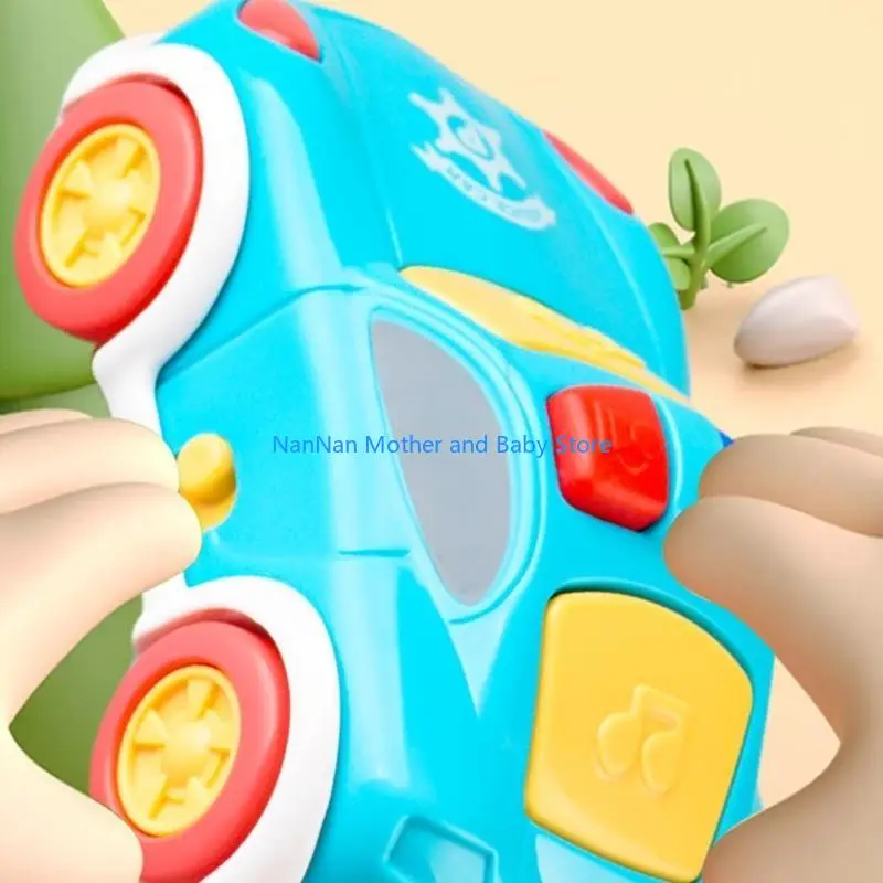 Crianças fingem brincar brinquedo chave carro com som partida autêntica e LED piscando