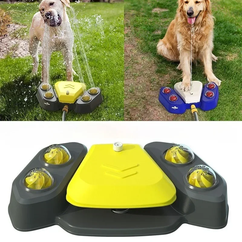 Robusto artiglio passo-passo per cani fontana automatica per esterni spruzzo d'acqua potabile raffreddamento forniture per animali domestici