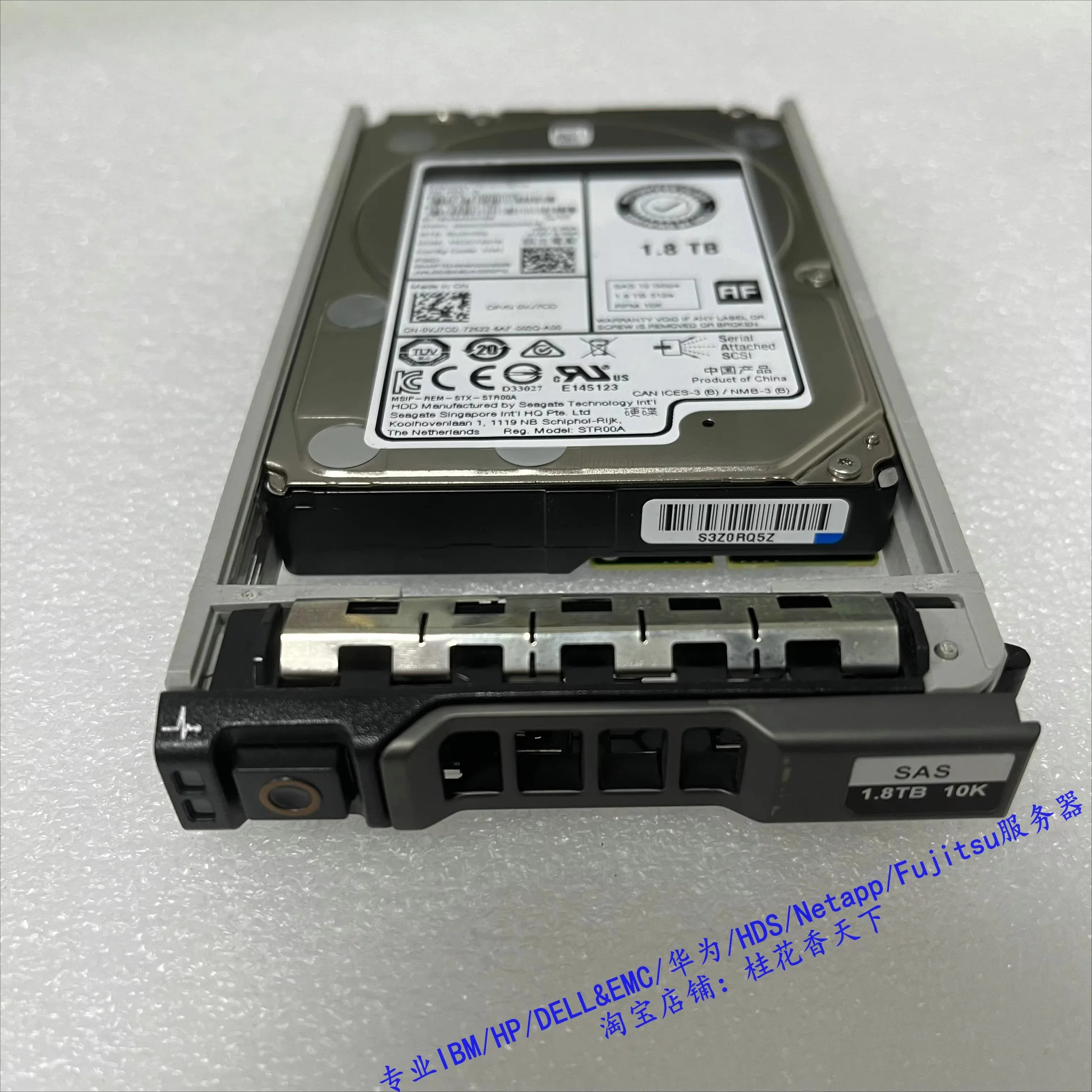 Usado para disco rígido Dell 0VJ7CD 1.8T 10K SAS 12G 2.5 ST1800MM0168 R630 R730