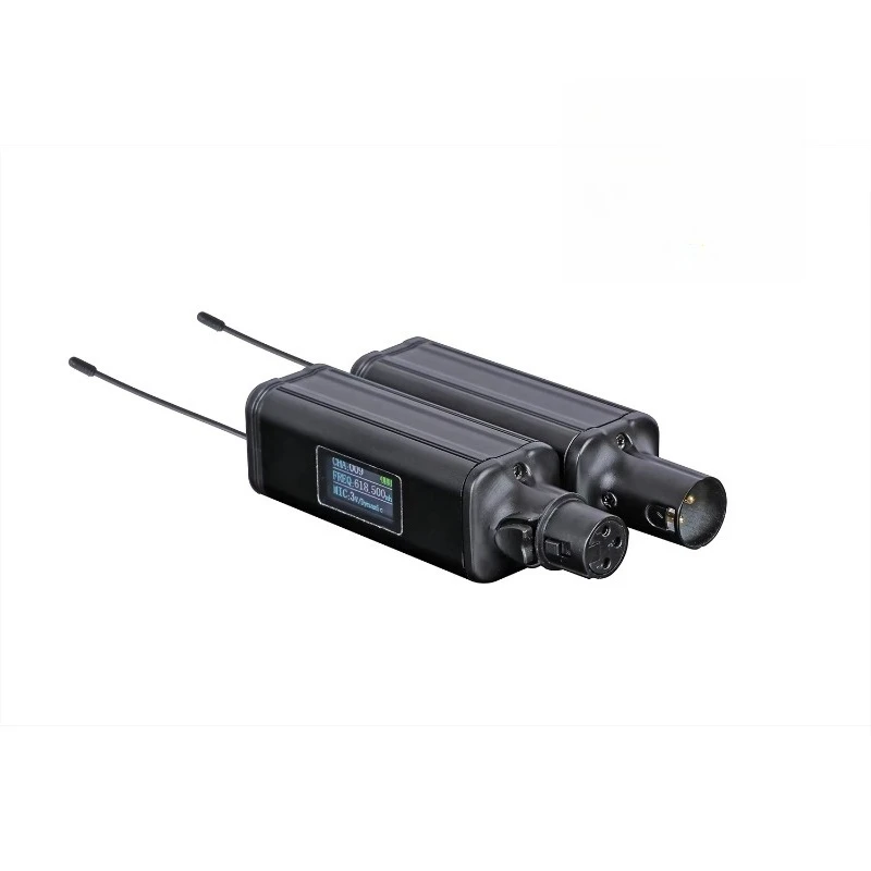

TX-7 TX-8 UHF with Display Adjustable Frequency Band from Wired to Wireless Microphone Adapter