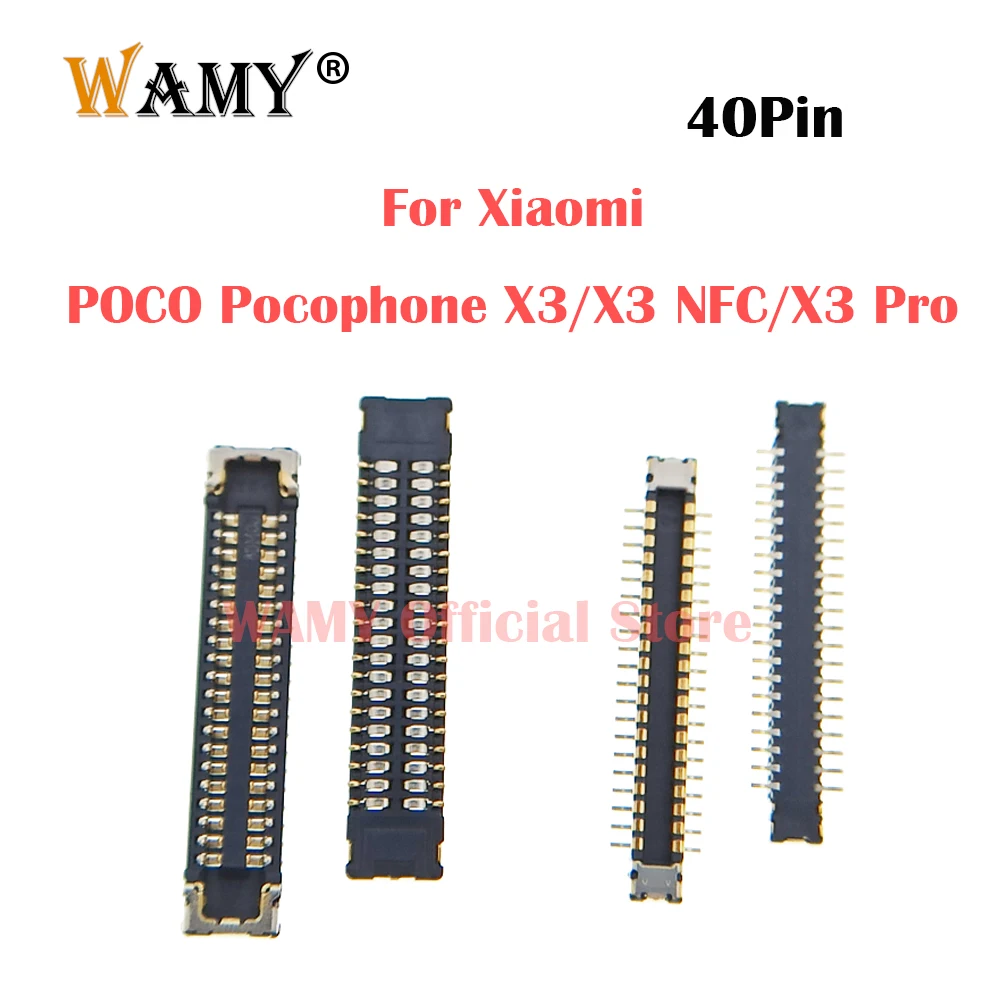 2-10pcs 40Pin USB Charger Charging Plug Port FPC Connector For Xiaomi POCO Pocophone X3/ X3 NFC/ X3 Pro Screen Plug On Flex