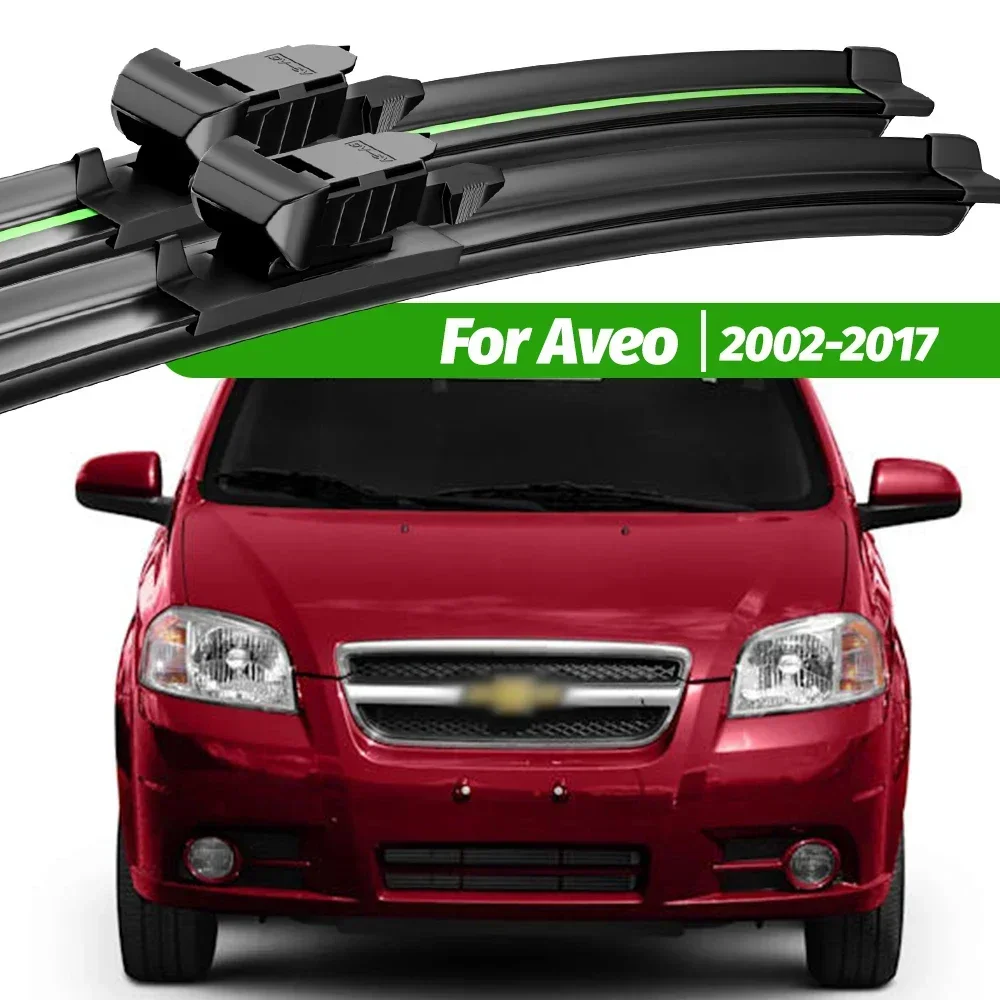 

For Chevrolet Aveo T200 T250 T300 2002-2017 2pcs Front Windshield Wiper Blades 2010 2011 2012 2013 Windscreen Window Accessories