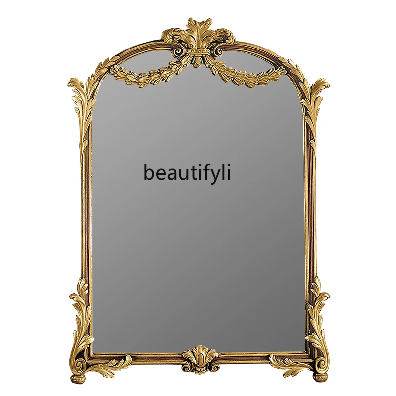 

Wall Decoration and Wall Hanging Mirror Wall Cosmetic Mirror Bathroom Hallway Decorations Wall-Mounted Desktop Ornaments