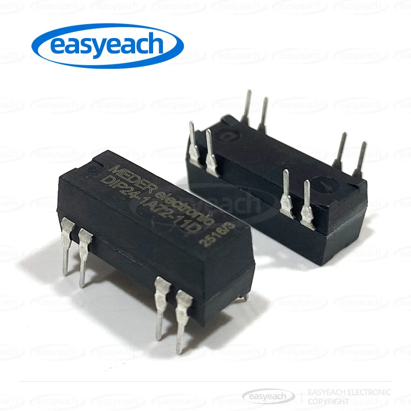 DIP24-1A72-11D dry spring relay 24V normally open high voltage relay 1A direct insertion