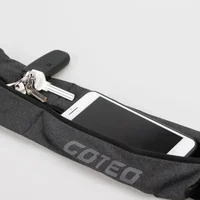 Reflective Elastic Waistband Sport Bag Double Zipper Pocket Running Gym Yoga Waist Belt Pack Phone Waist Wallet Bag 4