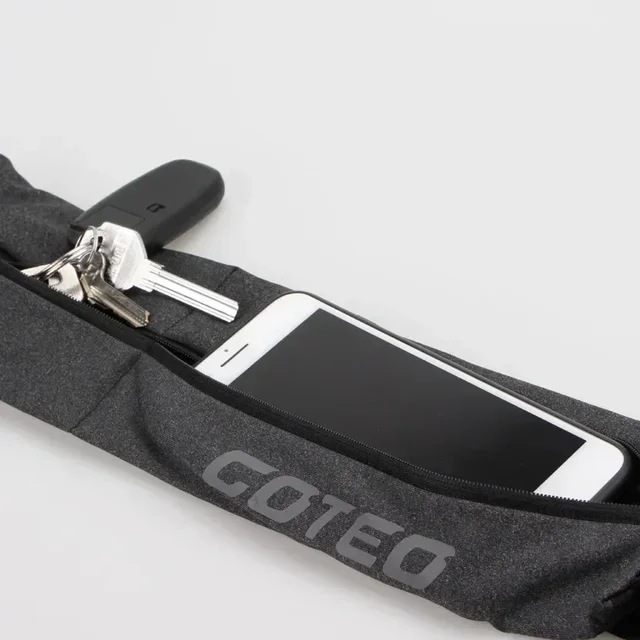 Reflective Elastic Waistband Sport Bag Double Zipper Pocket Running Gym Yoga Waist Belt Pack Phone Waist Wallet Bag 4