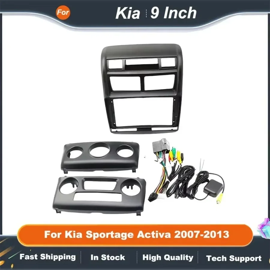 

9 Inch Car Radio Fascia Adapter For Kia Sportage Activa 2007-2013 Android Radio Dash Fitting Panel Kit