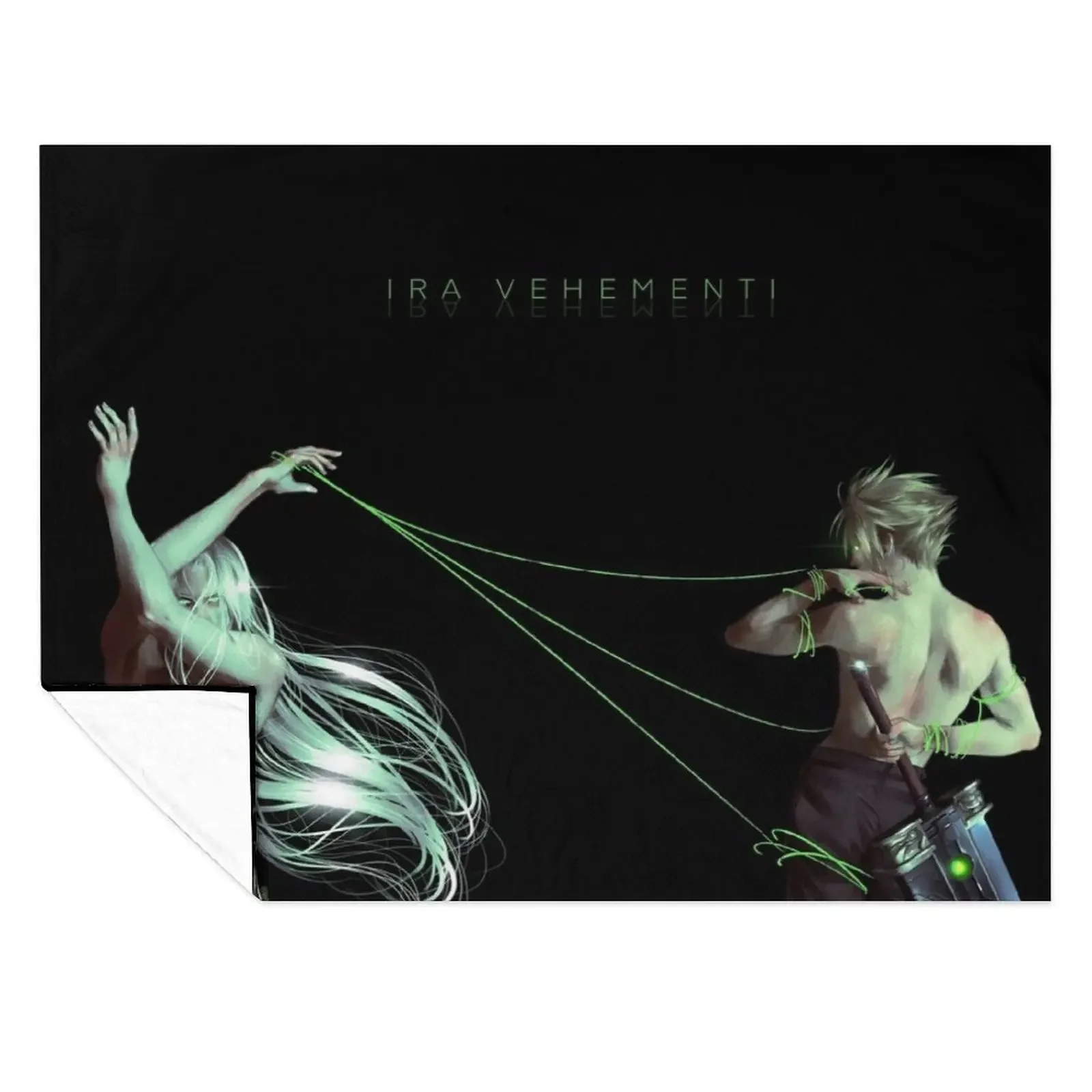 

(HD adjourned) Sephiroth and Cloud Throw Blanket Vintage Custom Luxury Throw heavy to sleep Blankets