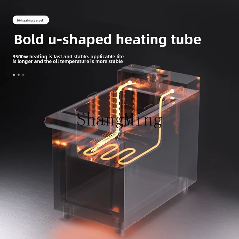 ZYY Автоматическая подъемная электрическая фритюрница Коммерческая одноцилиндровая интеллектуальная двухцилиндровая машина для измельчения курицы и чипсов с таймером