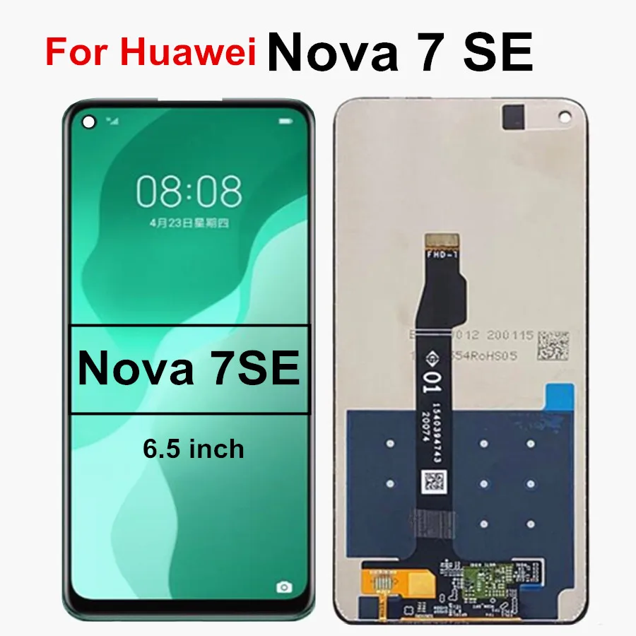 

6.5 For Huawei Nova 7 SE LCD Y-AN00/NX9B LCD Display Touch Screen Digitizer Assembly for Huawei Nova7 SE Screen