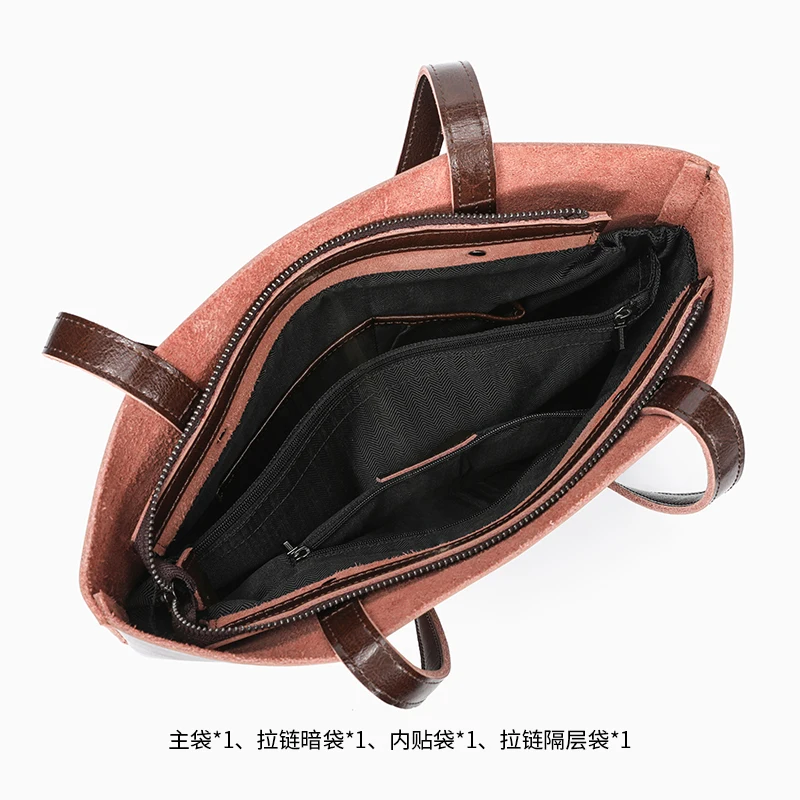 

Female Simple Cow Leather Bags Ladies Genuine Leather Handbags Women Large Capactiy handbag Office Tote Shoulder Bags Luxury bag