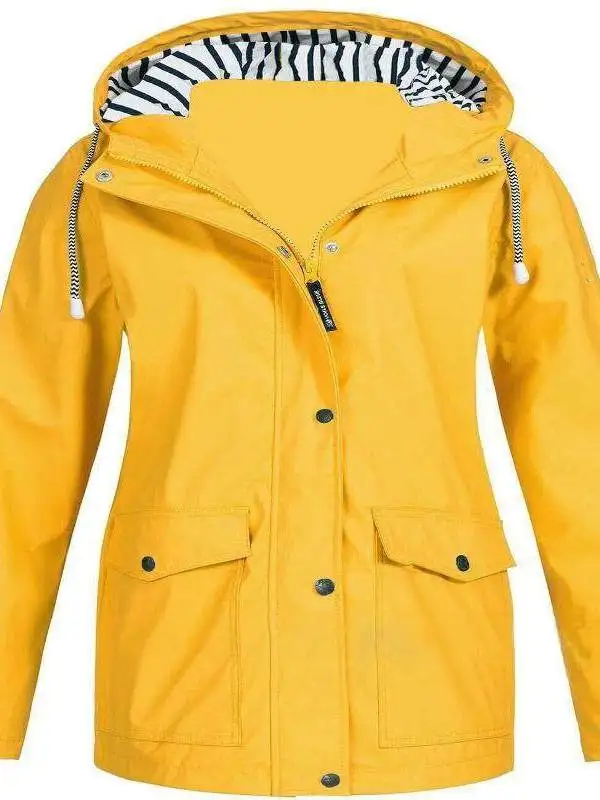 

Women's Outdoor Winter Mountaineering Coat Top A-Line Woolen Fce Street Sle Long Sve round Ne Regular Length