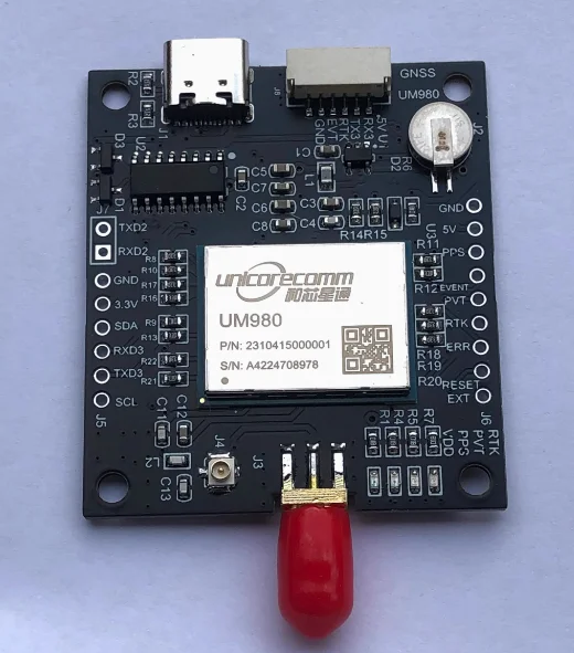 Tablero excelente UM980 funciona Serial I2C y SPI ESP32 control I2C y SPI UM980