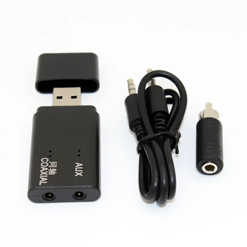 

3.5mm AUX Coaxial TX11-C Bluetooth-compatible 5.0 + EDR Audio Transmitter Support 3.5mm AUX Coaxial USBC