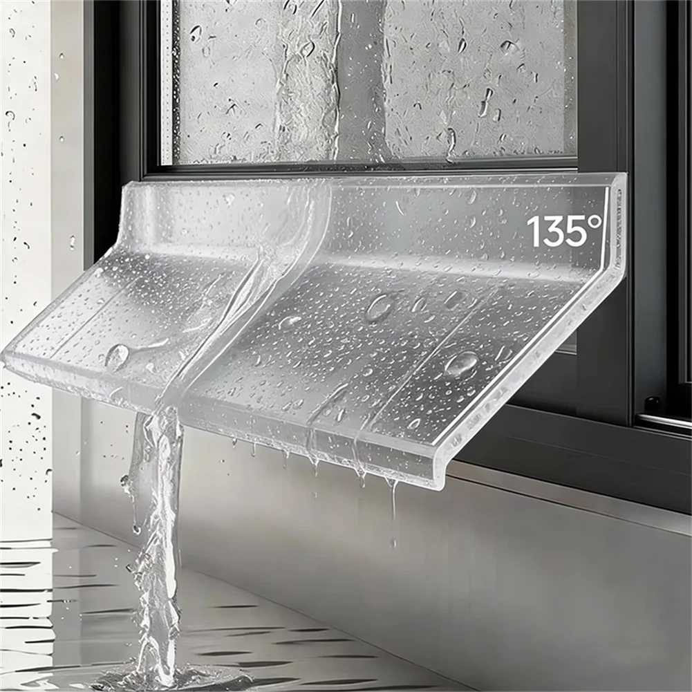 0.5-2m Waterproof Sealing Strip TPE Sealing Strip Flexible Window Water Blocking Bar Sliding Window Rain Flashing Blocks