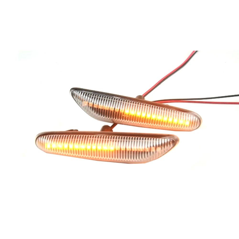 

Sequential Flashing LED Turn Signal Side Marker Light Blinker Fit For BMW 3 series E36 facelift Oct 96 onwards 5 series E60/E61