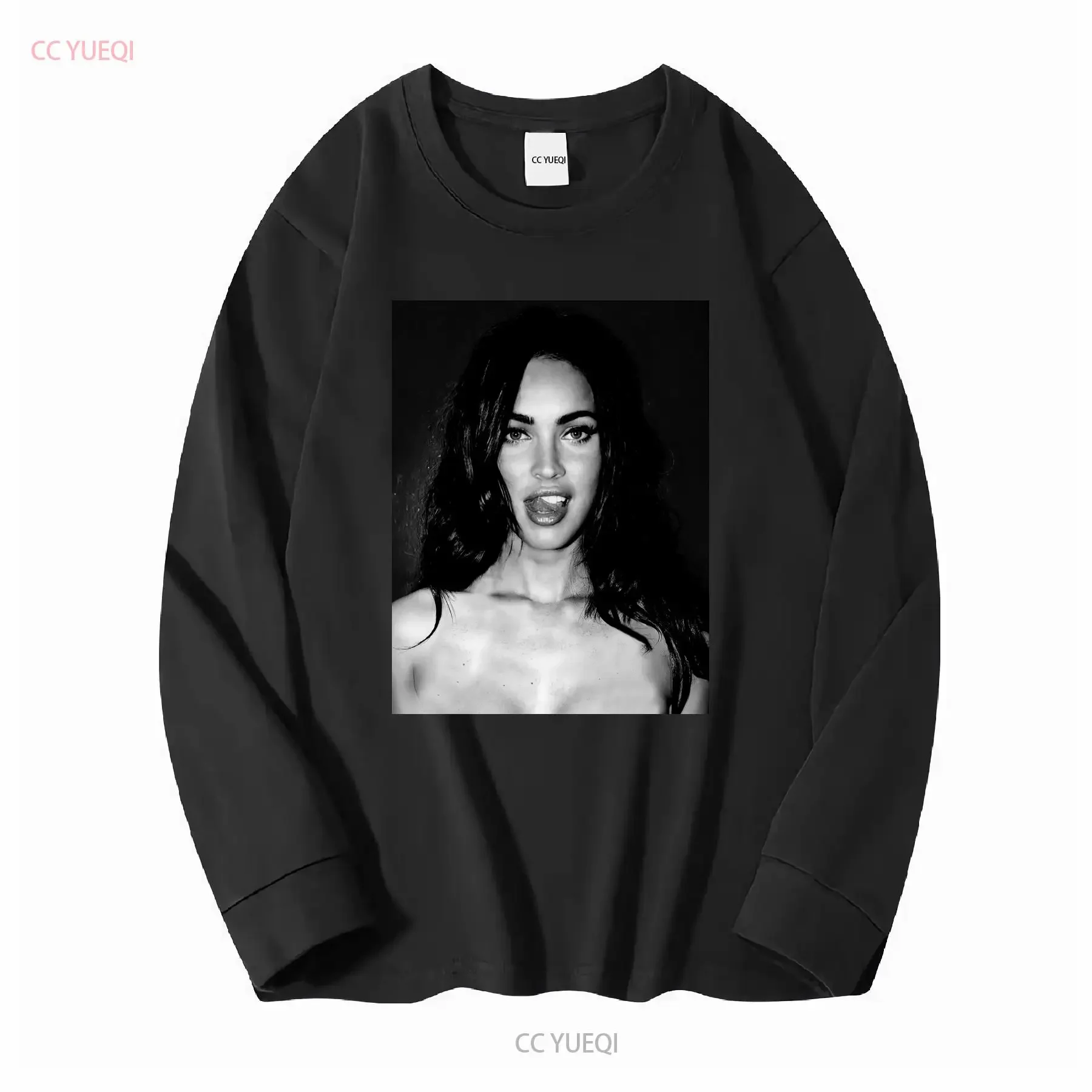 ميغان فوكس تي شيرت خمر 90s جنيفر s أحجام الجسم 4XL طويلة أو قصيرة الأكمام خمر غسلها عارضة لينة أعلى لارتداء اليومي #3