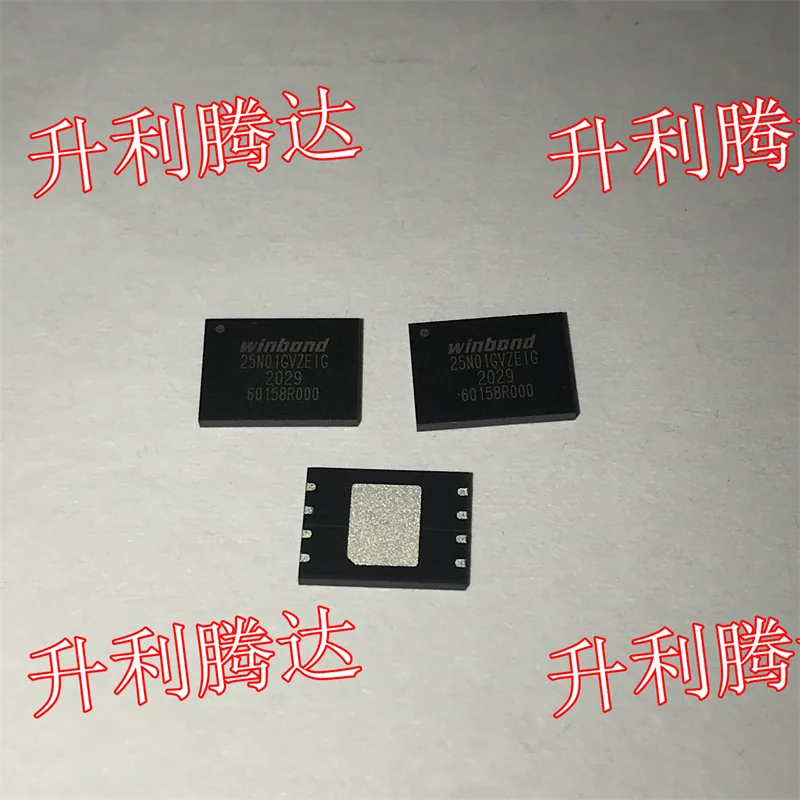 100% Original New  2PCS/LOT  25N01GVZEIG  W25N01GVZEIG  WSON8 FLASH NAND (SLC) memory