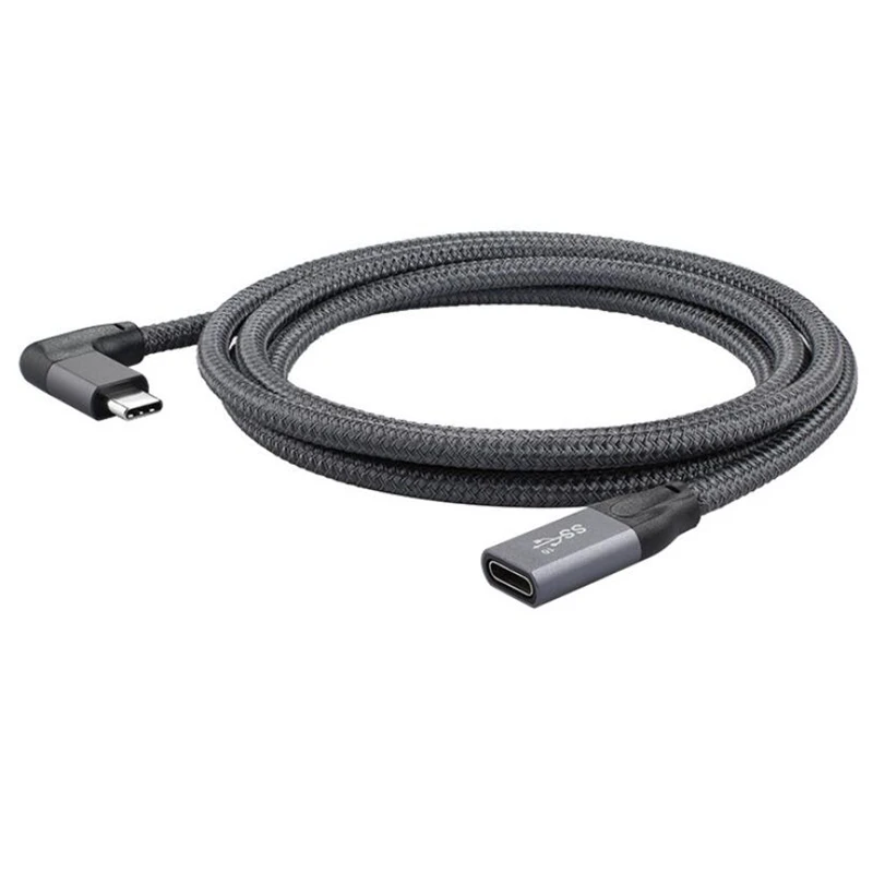 كابل تمديد USB3.1 Type-C منحني 100 وات PD 5A لجهاز Macbook HP 20CM_BSH
