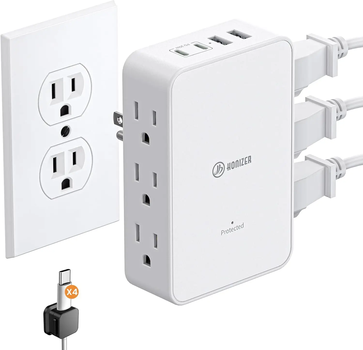 6-Outlet Wall Split…