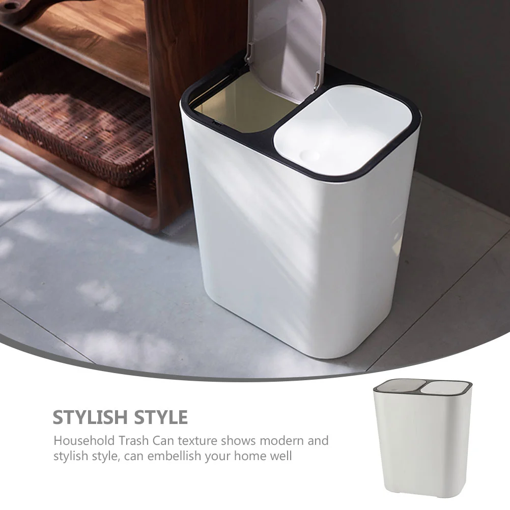 Dry Wet Classified Trash Can Dual Compartment Waste Bin Garbage Can Trash Container trash bin trashcan