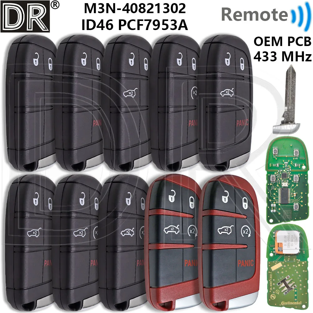 

Great ID46 PCF7953A Original 433MHz PCB Proximity Car Remote Control Key For Jeep Grand Cherokee Dodge Durango Charger Chrysler