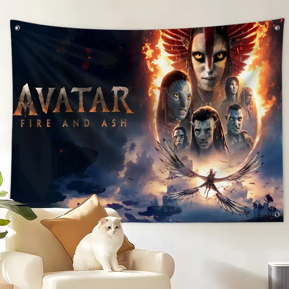 A-Avatar Fire And Ash Flags Custom Wall Hanging Background Art Banner For Bedroom Home Living Room Outdoor Decor