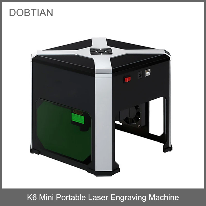 

K6 Mini Portable Laser Engraving Machine Household 3000mw Engraver Cutter Machine CNC Marking Logo Printer DIY Wood K6