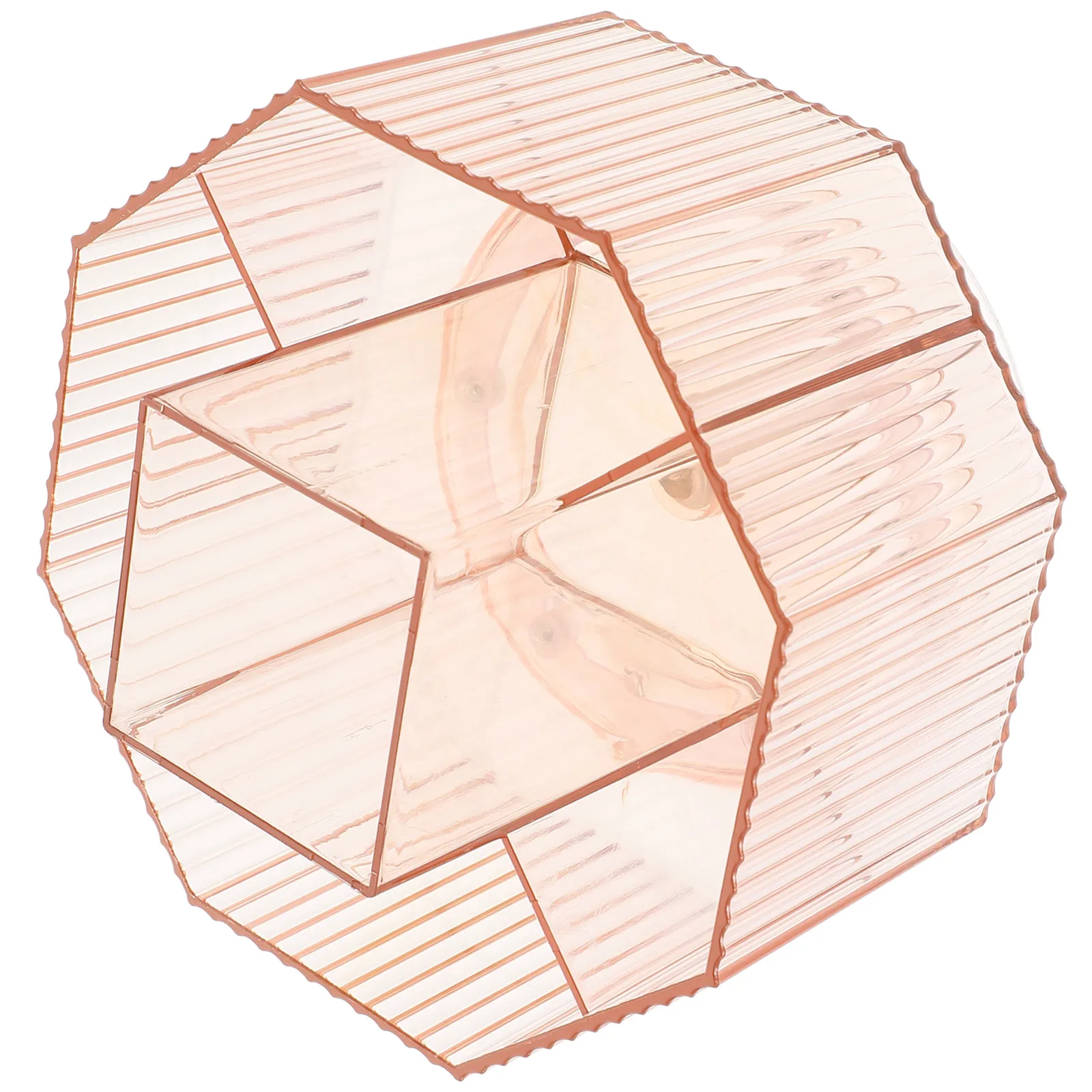 صندوق منظم لفرش المكياج المكتبي، تصميم قابل للدوران يحمل فرش متعددة بما في ذلك أدوات كريم الأساس وكحل الشفاه والحواجب #2