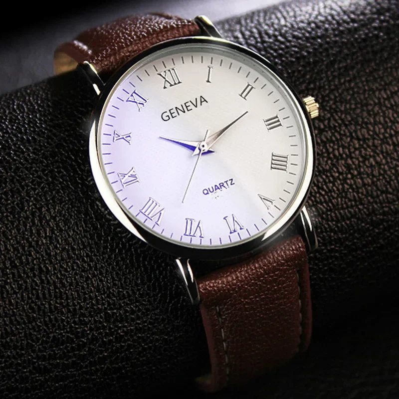 Minimalist Men\'s Watch Fashion Slim Watch Simple Men\'s Business Leather Quartz Watch Clock Casual Wristwatch Relogio Masculino