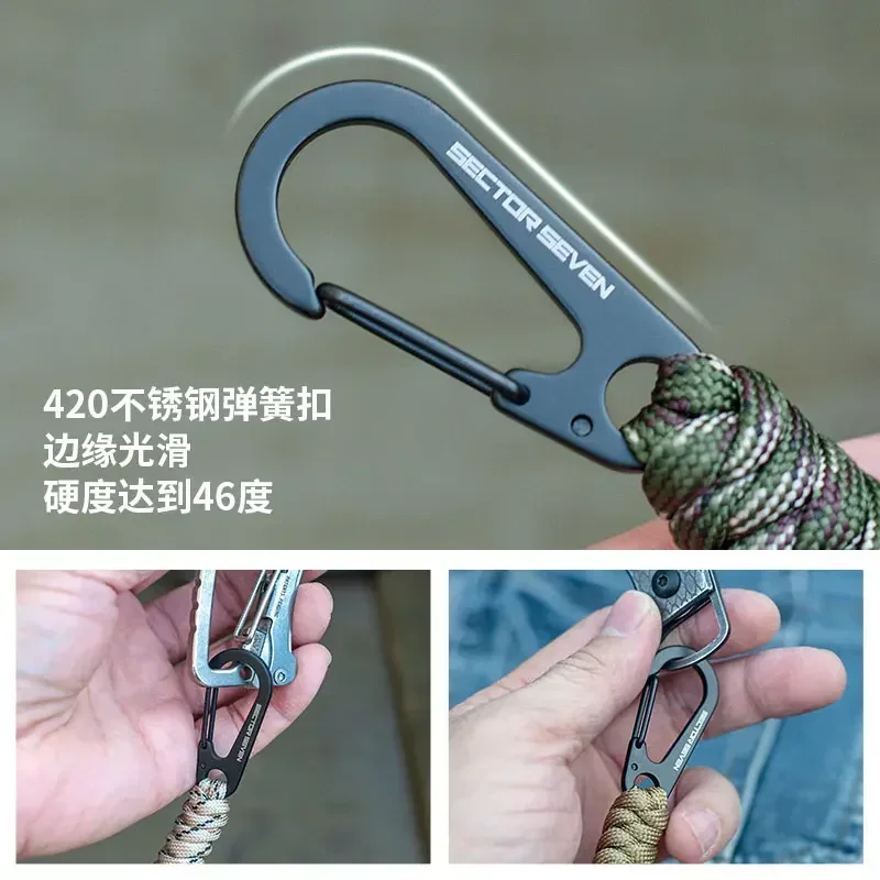 ​SECTOR SEVEN Anti-Loss Paracord Lanyard - Tactical Multi-Function Outdoor/Camping/Survival Key/Tool Waist Carry Rope​
