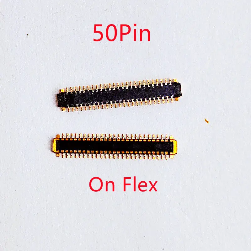 10Pcs LCD Display Screen Flex FPC Connector 50Pin For Huawei Enjoy 8E Lite 8ELite Y5Lite Y5 Prime 2018 Honor Play 7 On Board