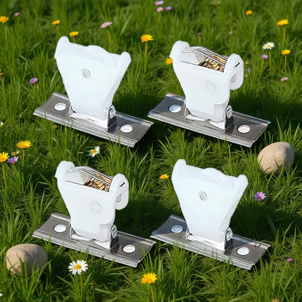 U Shape Roller Blind Cord Locks 4Pcs Plastic Metal Core Clutch for Roman Shade Supplies Window Blinds Connector