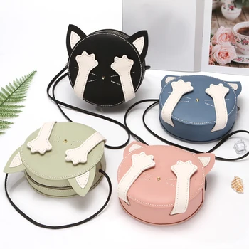 Zestaw do samodzielnego robienia toreb na ramię, ręcznie tkana torba, wstępnie przycięte skórzane rękodzieło do szycia, w kształcie kota, pełne narzędzia dla początkujących