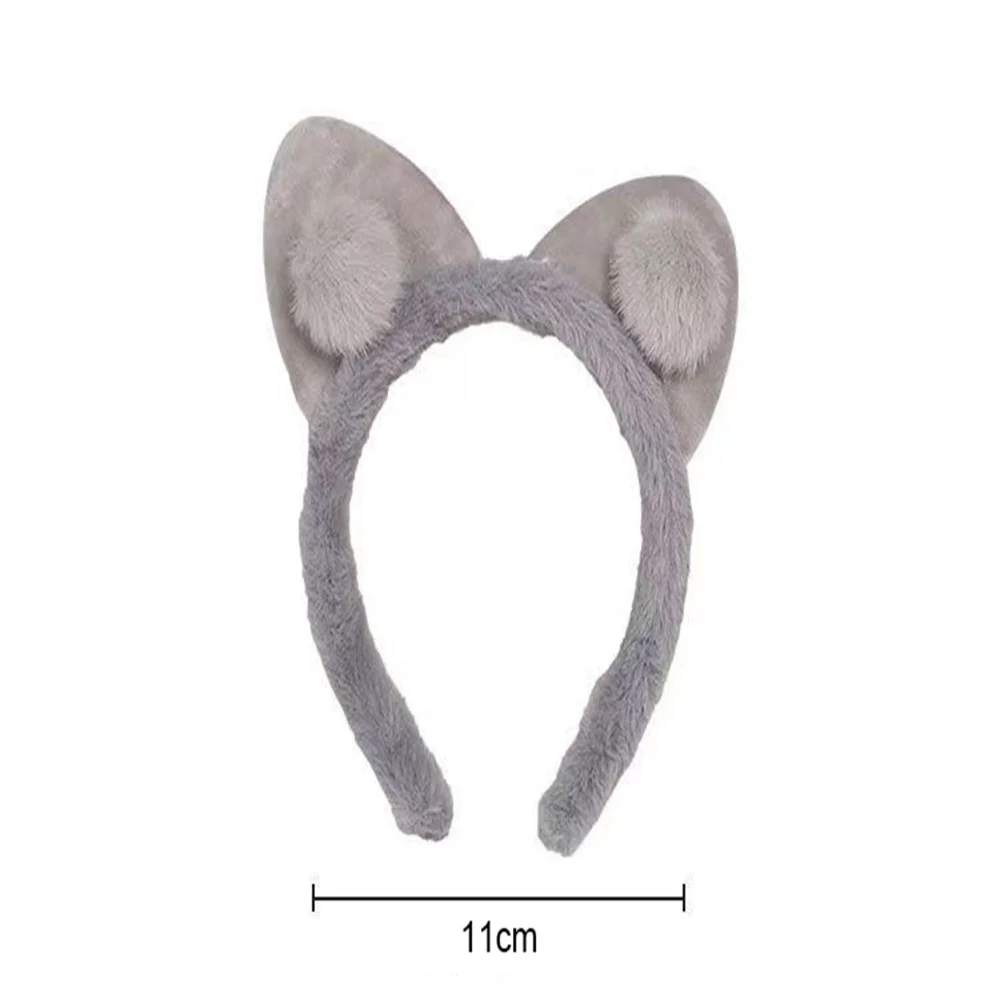 Cute Cat Ear Hair Hoop Plush Headband Makeup Wash Face Head Band For Girls Cartoon Party Cosplay Costume Prop Hair Accessories